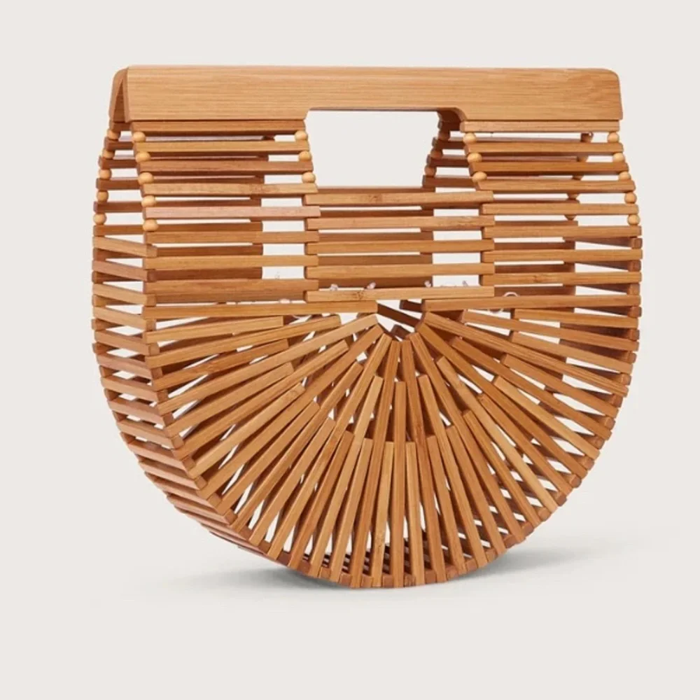 New Cult Gaia Ark Mini Bamboo Bag Natural